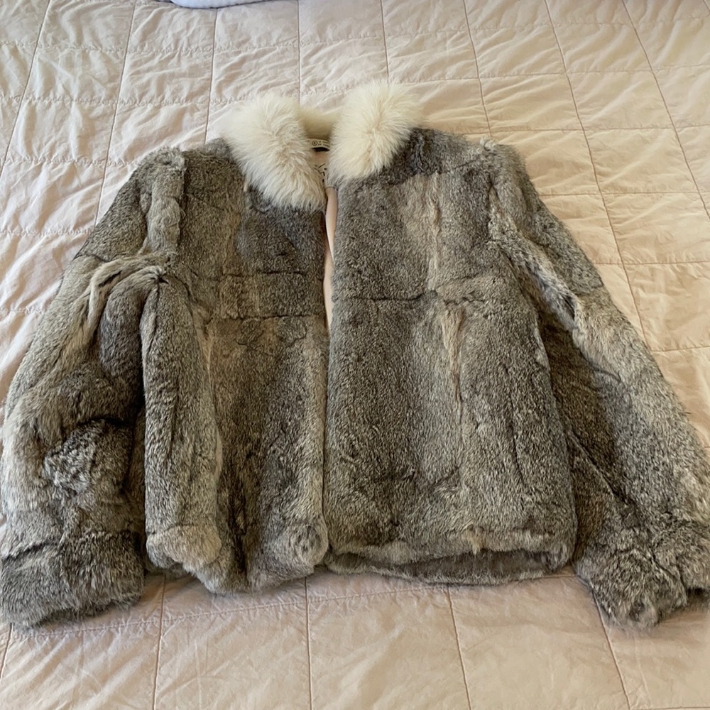 BB Dakota Rabbit Fur Coat
